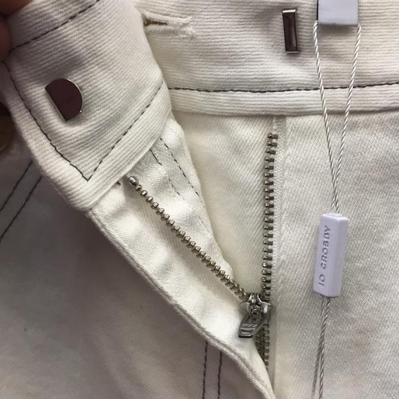 NWT,Derek Lam 10 Crosby Culotte Pant,off white - Picture 13 of 15